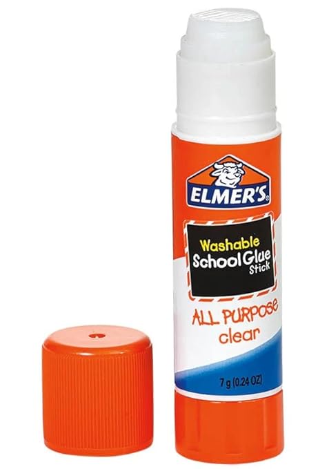 Elmers All Purpose Washable 7 Grams Clear School Glue Sticks (Pack of 12)
