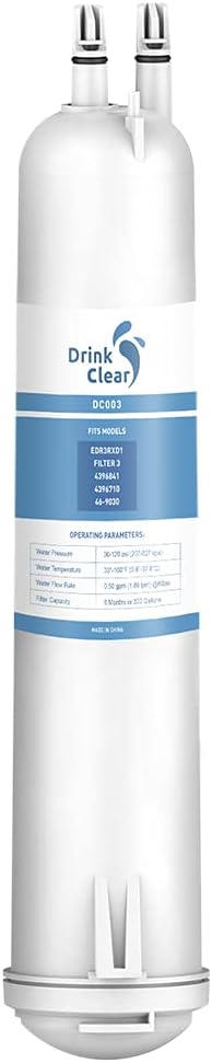 EDR3RXD1 Water Filter Replacement, Compatible with 4396841, Filter 3, 4396710, Kenmore 46-9083, 46-9030 Refrigerator Water Filter, 1 Pack