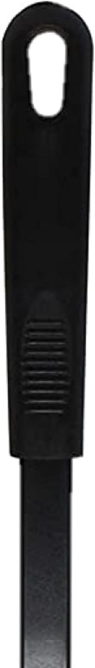 TrueCraftware- 12" Slotted Turner High-Heat Nylon & Polypropylene Handle Black Color-Cooking Spatulas Kitchen Spatulas High Heat Resistant Cooking Utensils Ideal Cookware for Fish Eggs Pancake