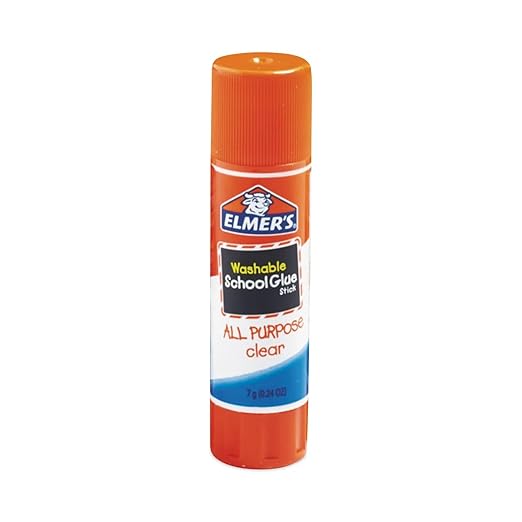Elmers All Purpose Washable 7 Grams Clear School Glue Sticks (Pack of 12)