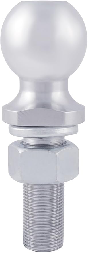 CURT 40074 Chrome Trailer Hitch Ball, 6,000 lbs, 2-Inch Diameter, 1 x 3-Inch Shank