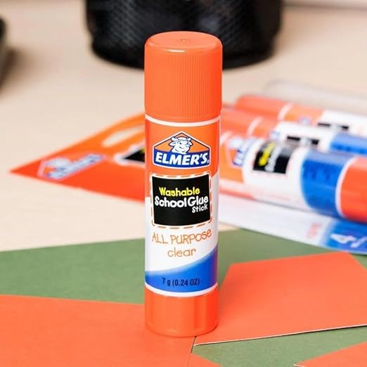Elmers All Purpose Washable 7 Grams Clear School Glue Sticks (Pack of 12)