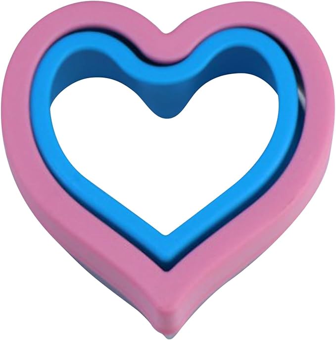 Stainless Steel Cutter Cake Flower Shaped Baking Tool Birthday Cookie (Pink, 10.5x10x4cm)