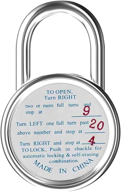FIGODE Locker Lock, 2 in. Combination Lock, Keyless Padlock for Gym and School Lockers, Black Dial Lock, 5 Pack