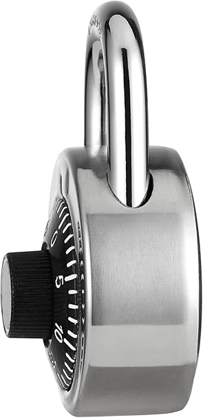 FIGODE Locker Lock, 2 in. Combination Lock, Keyless Padlock for Gym and School Lockers, Black Dial Lock, 5 Pack