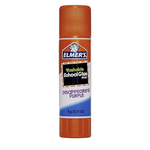 Elmers Washable Disappearing School Glue Sticks, 0.21 Purple Glue Stick (Pack of 12)