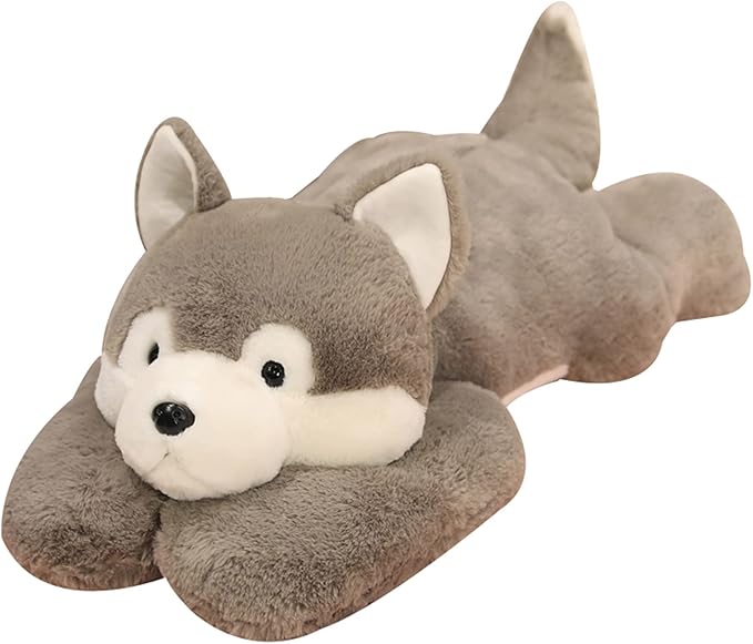 Weighted Stuffed Animals, 3.3 lbs Weighted Husky Stuffed Animal Plush Toy Cute Huskies Weighted Plush Animals Throw Pillow Gifts for Boys Girls, 19.6 inch