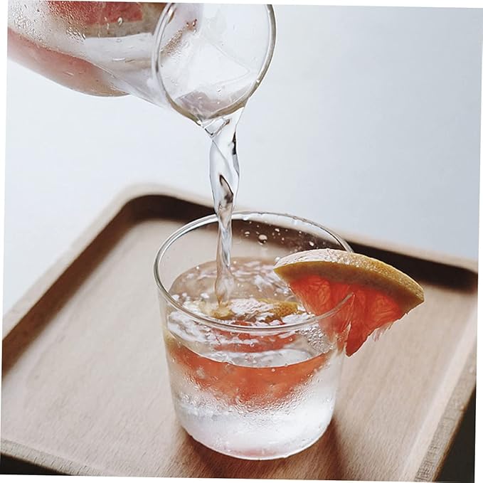 Unomor 2pcs Cooler Lid Bedside Water Carafe Lid Bedside Carafe Cup Kettle Cup Juice Kettle Lid Small Cup Convenient Water Carafe Lid Household Glass Carafes Lid Dual Use Cup