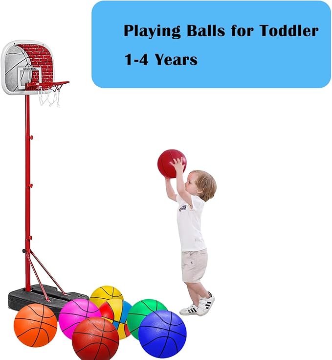 ABAJI Mini Basketballs Orange 2 Pack 5" Set with Pump Needle Durable Material for Mini Hoop 3+ Years Toddlers Kids Teenagers for Pool Indoors Outdoors