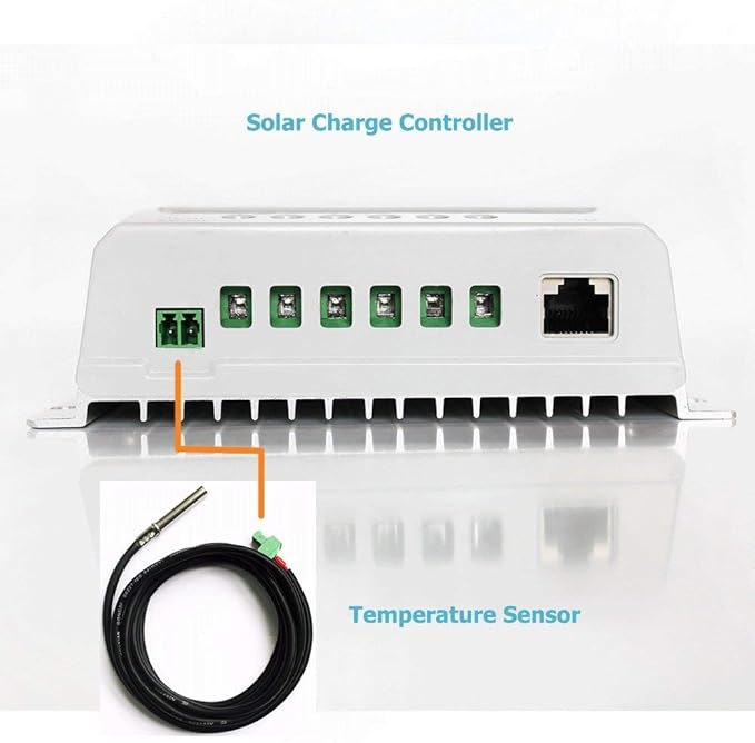 Epever Temperature Sensor Cable Fit for MPPT Solar Charge Controller with 3.81/2P Connector (RTS300R47K3.81A)