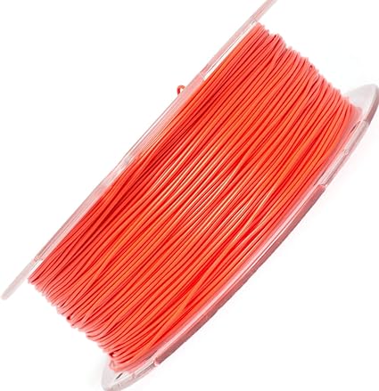 TPU Filament，PRILINE 98A TPU Flexible Soft 3D Printer Filament，1KG 1.75mm Spool Durable TPU Flexible Material, Orange