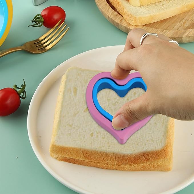 Stainless Steel Cutter Cake Flower Shaped Baking Tool Birthday Cookie (Pink, 10.5x10x4cm)