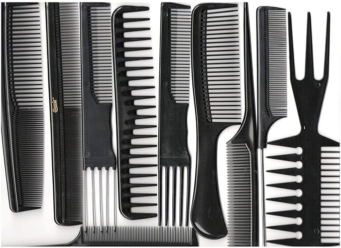 Annie Professional Comb Set 10Ct Black
