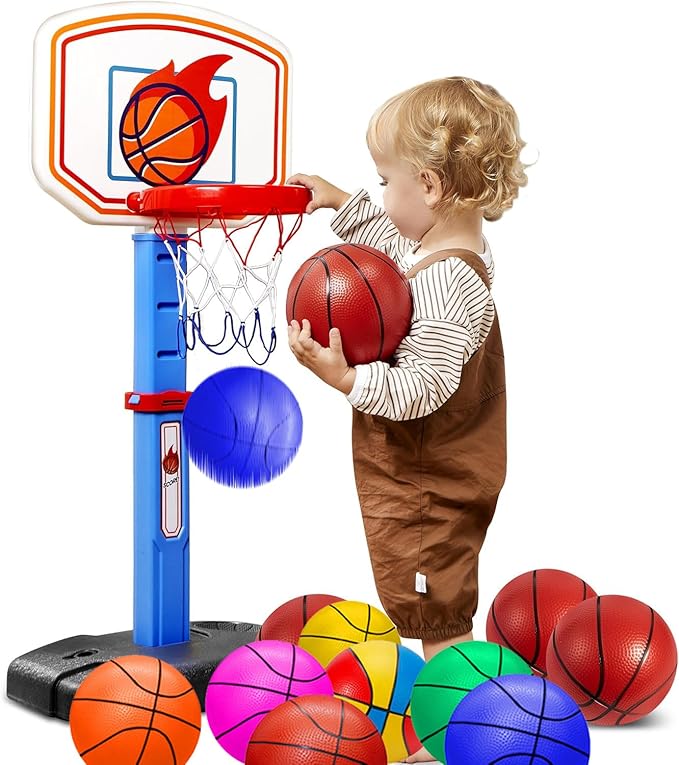 ABAJI Mini Basketballs Orange 2 Pack 5" Set with Pump Needle Durable Material for Mini Hoop 3+ Years Toddlers Kids Teenagers for Pool Indoors Outdoors