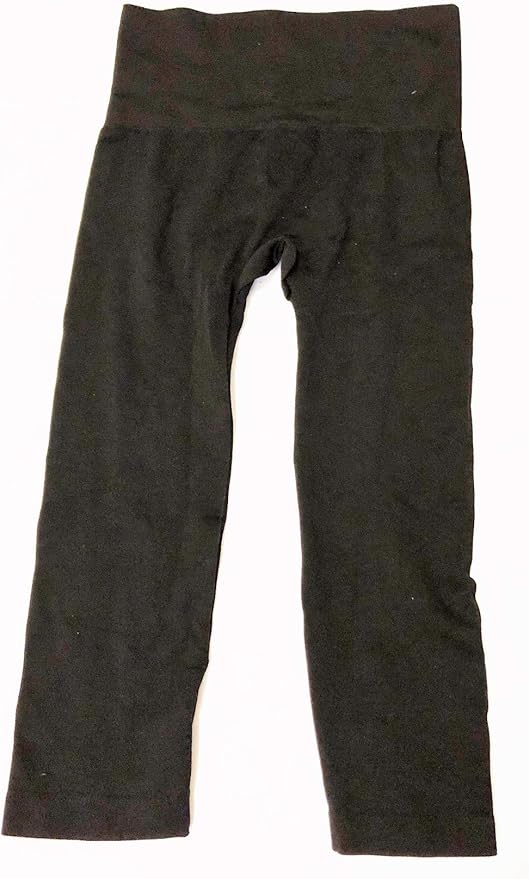 Secret Treasures Control Top Seamless Ultra-High Waist Capri Maximum Support Shaping Leggings - Black (Large)