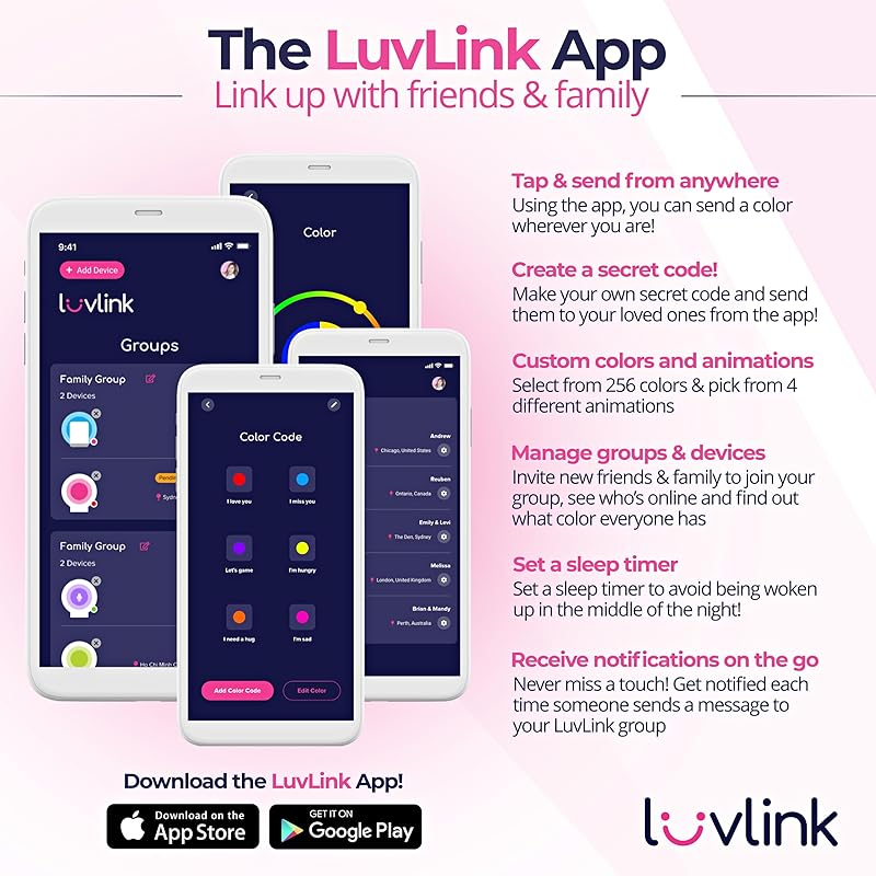 Friendship Lamps by LuvLink New  Improved long-distance WiFi Friendship Lamp (Single)