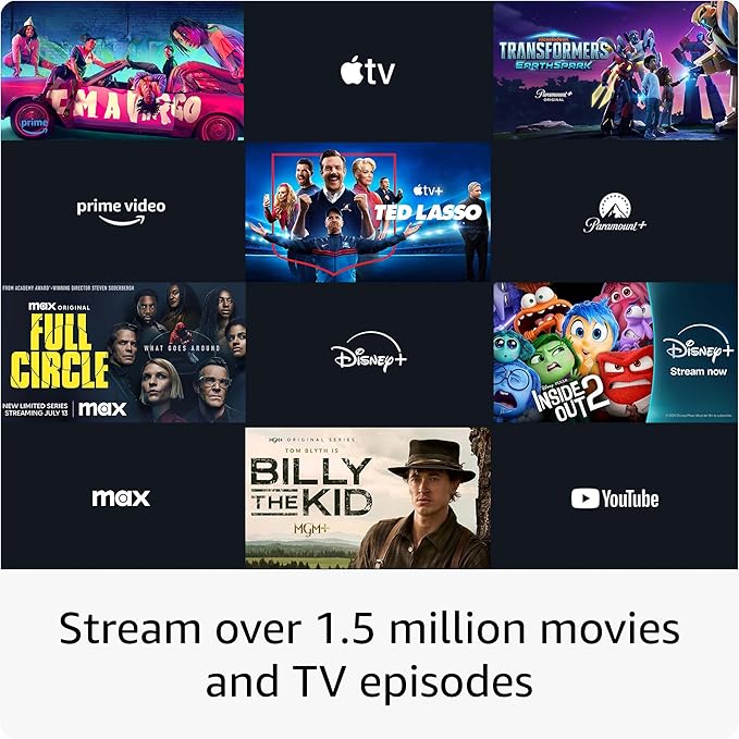 Fire TV Stick 4K Max (newest model), our most powerful 4K streaming stick with Wi-Fi 6E support, 16GB Storage, free and live tv