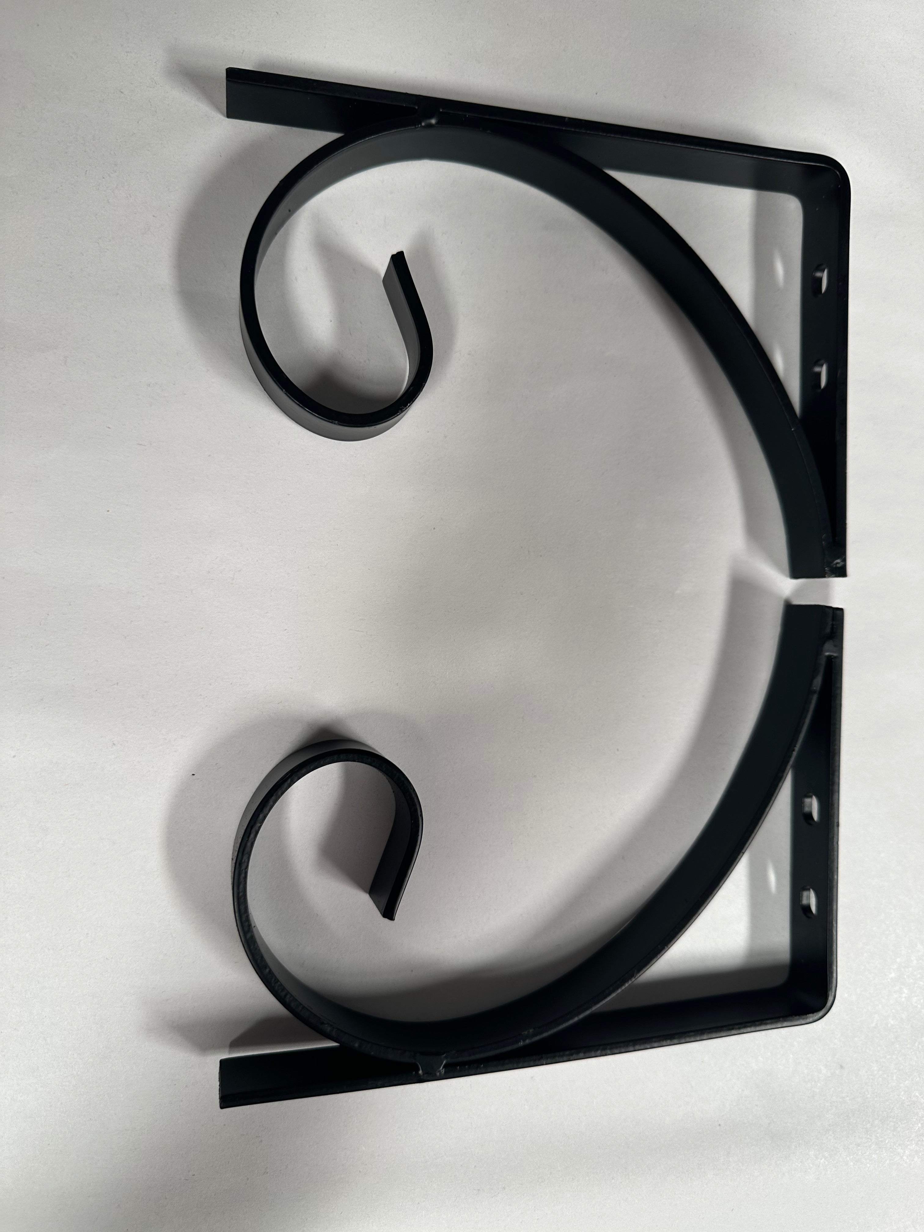 (2-Pk) Shelf Brackets Black 7-1/4" X 5" X 3/4"