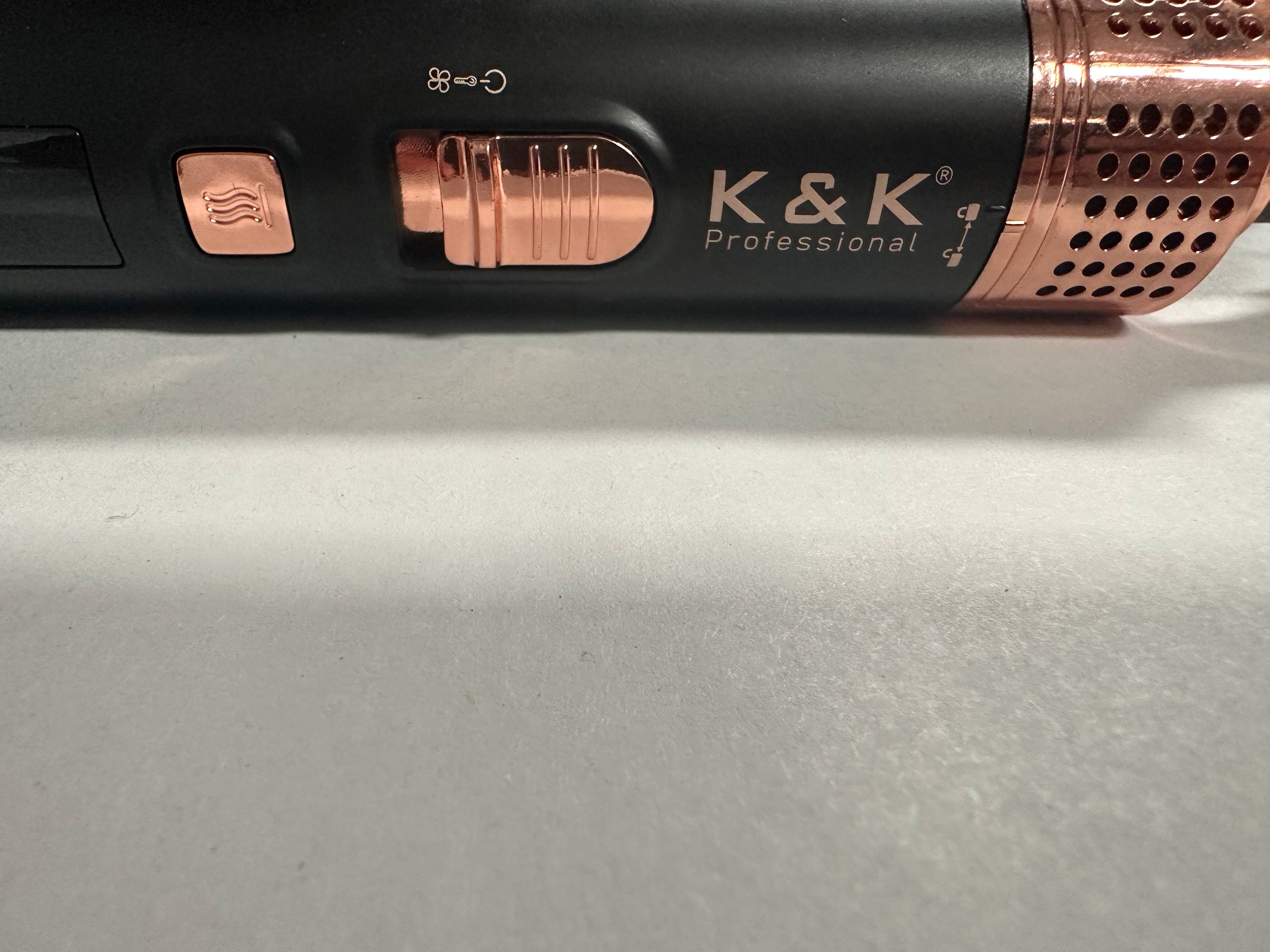 K&K Certified Ceramic Infrared Hair Curler 360 Degree Rotating Power Cord Electric Household Curling Iron